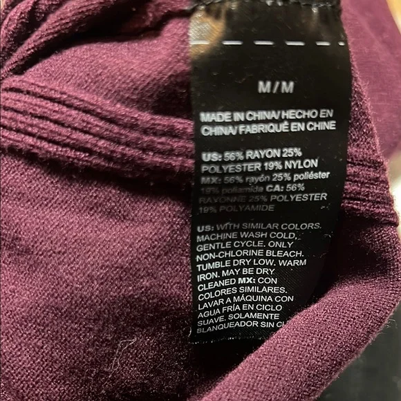 White House Black Market Burgundy Turtleneck Sweater - Picture 11 of 13